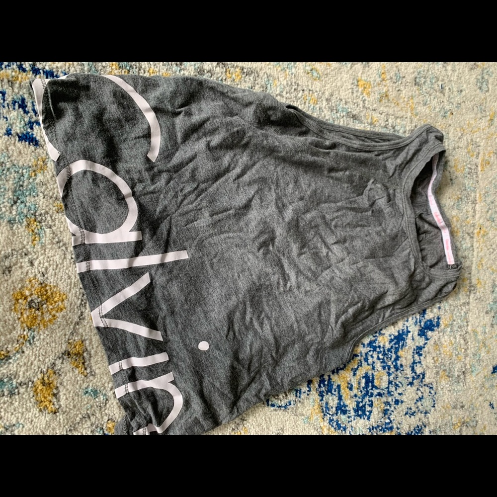 CALVIN KLEIN Gray Muscle Tank Top Sz XS
